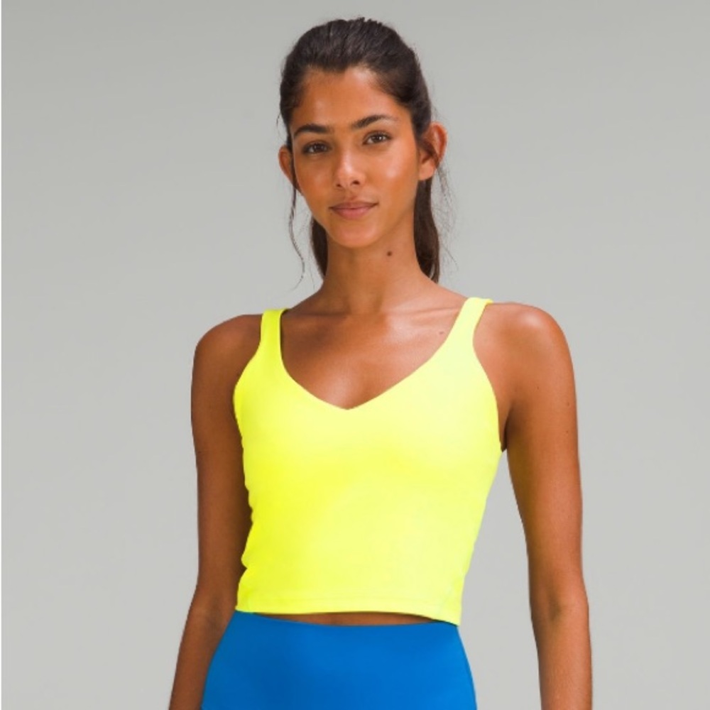 Lululemon Bright Vibrant Neon Yellow Align Tank Top